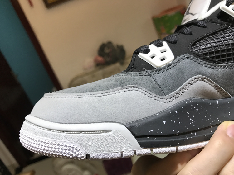 【大黑鞋】aj4恐惧gs air jordan fear gs 奥利奥